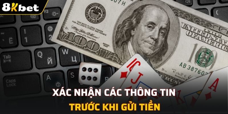Xác nhận các thông tin trước khi gửi tiền